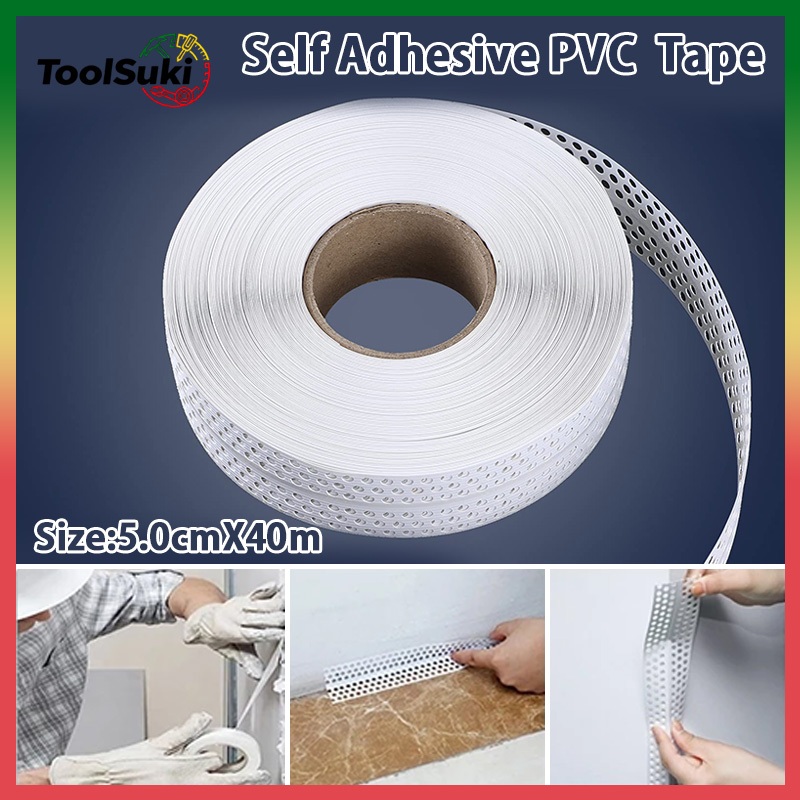 Self adhesive PVC Corner bead 5cm x 40m, PVC corner for Cement and ...