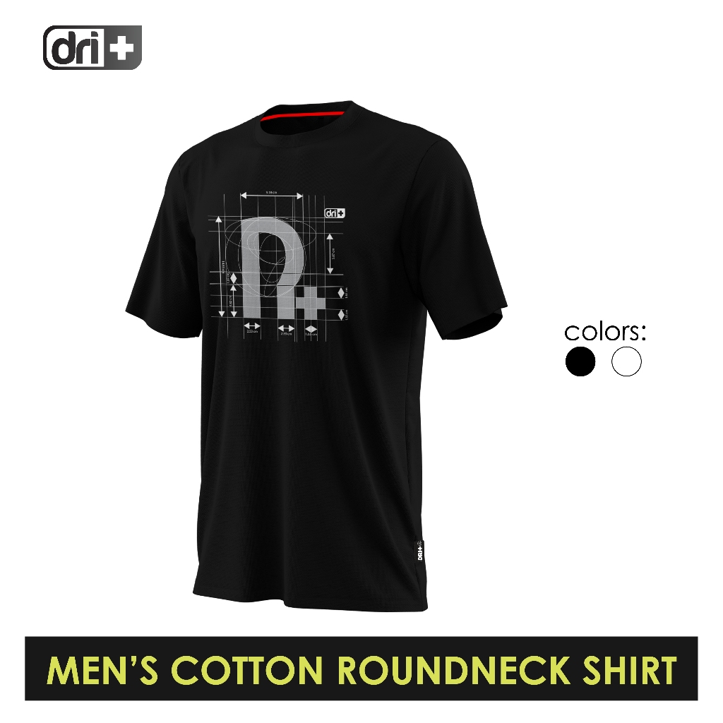 Dri Plus Men’s Anti-Odor Sweat Wicking Cotton The Logo Icon Roundneck ...