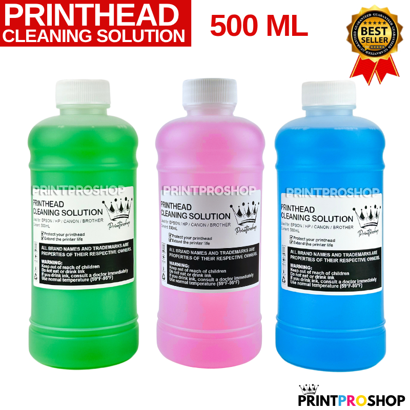Cleaning Solution 500mL for Dye ink, DTF ink, Sublimation ink, Pigment ...