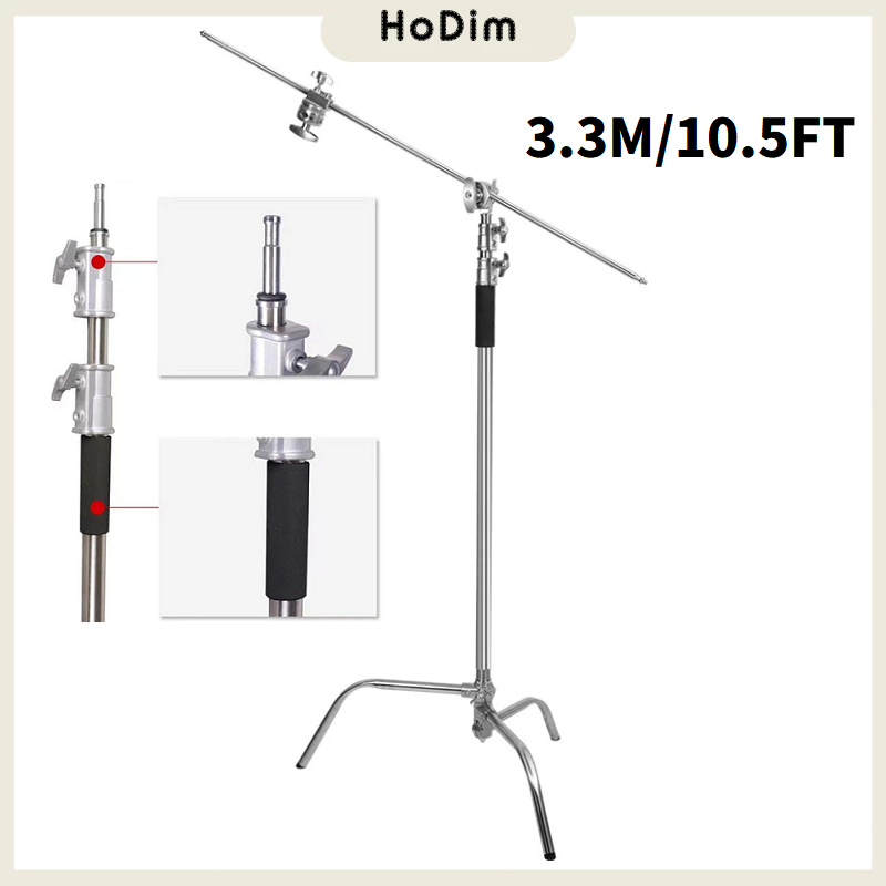 C Stand 3.3M/10.5Ft Studio Century Stand Heavy Duty Detachable Light ...