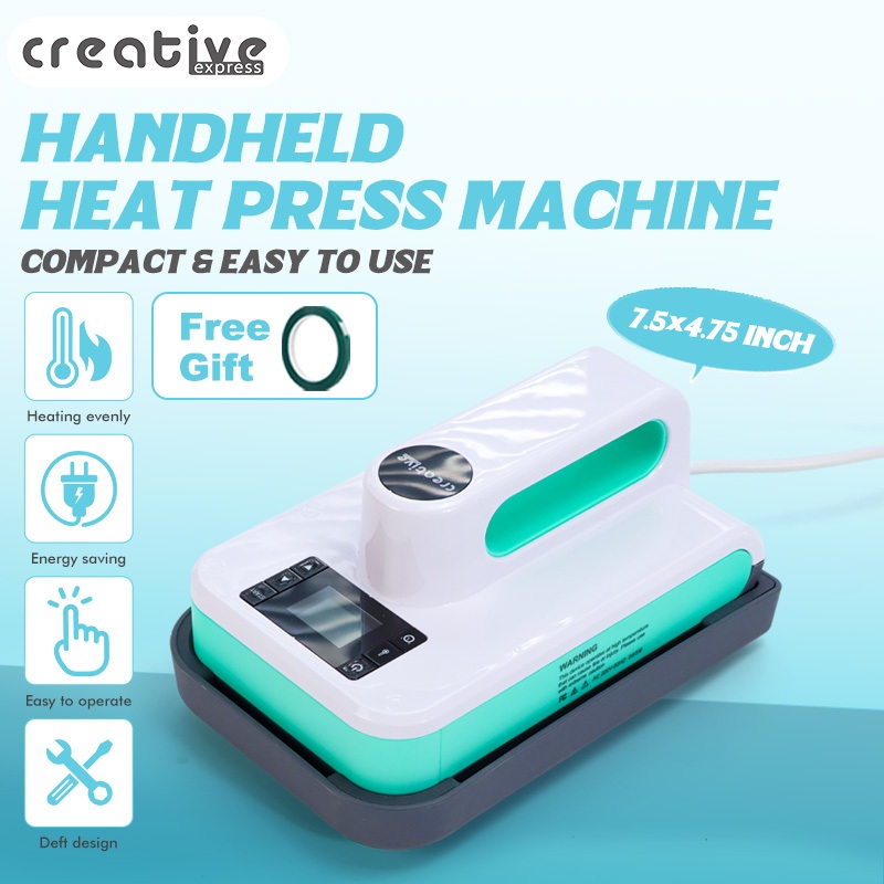 Creative Handheld Heat Press Machine 7.5x4.75inch Portable Mini Heat ...