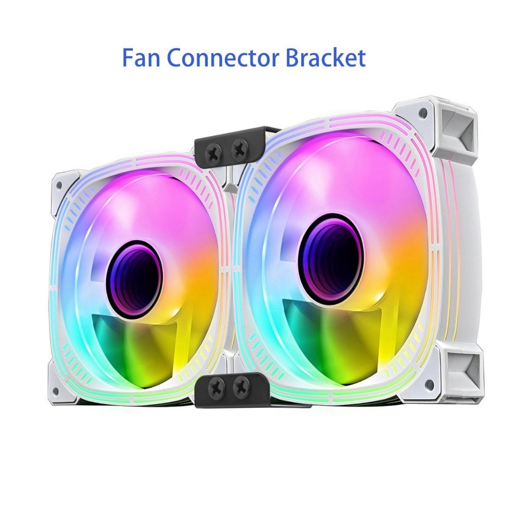 Dual Fan Mount Rack,12cm/14cm Fan Computer Radiator Holder Graphics ...