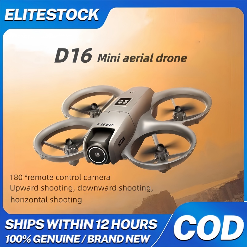 D16 Drone 4K HD Camera Aerial Photography 180° Electric Adjustment Dual ...