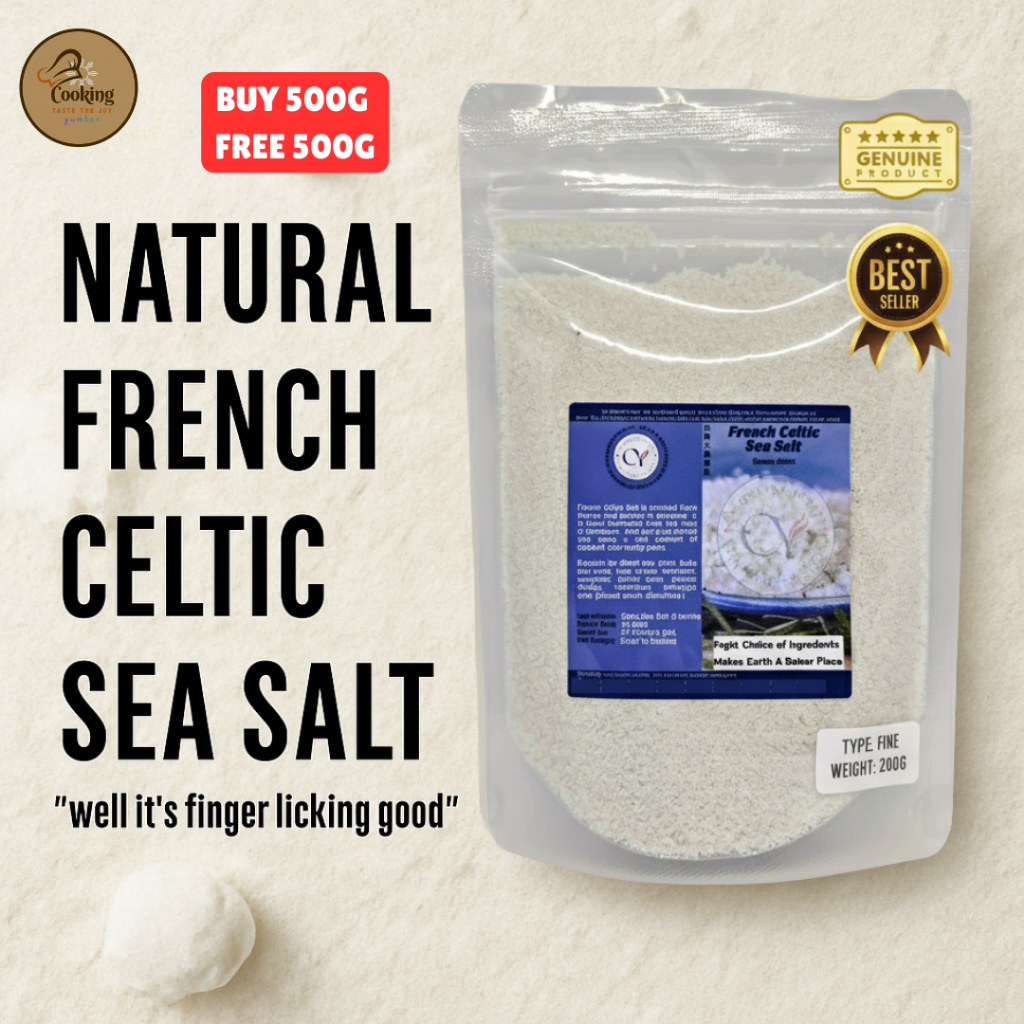 Natural French Celtic Sea Salt Fine Ground – Pure Organic Fine Sea Salt ...