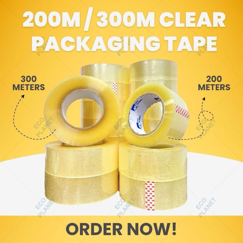 200/300M Clear Packing Tape Stronger & Thicker Packaging Tape for ...