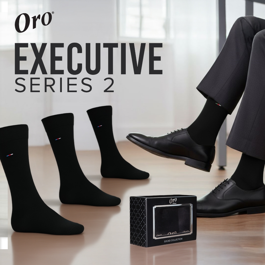 ORO 3 Pairs Men’s Executive Socks HB-C | Shopee Philippines