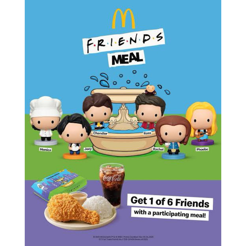 Mcdonalds Friends Limited Happy Meal Figurines Collaboration SEALED ...
