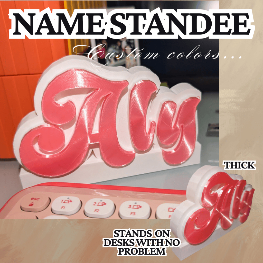 3D Name Standee Customized Name, Colors | Shopee Philippines