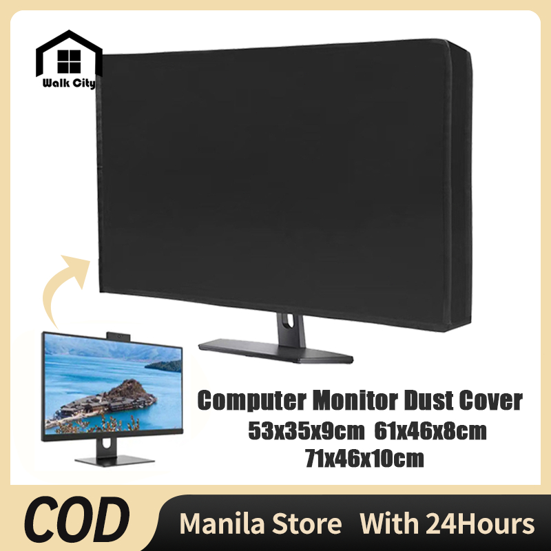 Computer Monitor Cover Desktop Computer Dust Cover For Lcd/LED/HD Panel ...