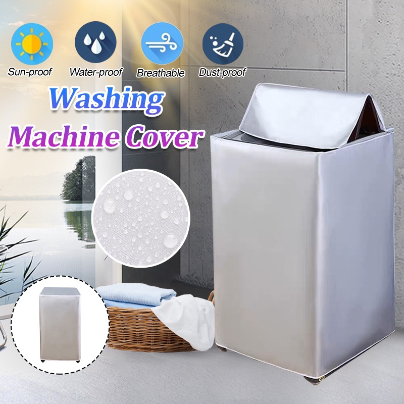 Washing Machine Cover Waterproof Dustproof Sunscreen Protective Case ...