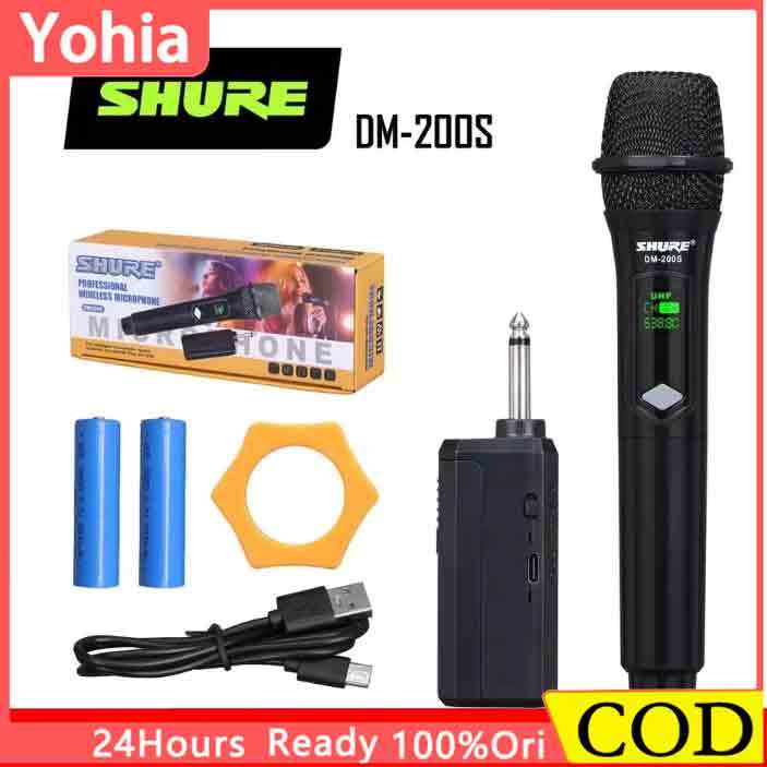 DM-2000S Professional Wireless Microphone UHF Handheld Rechargeable ...