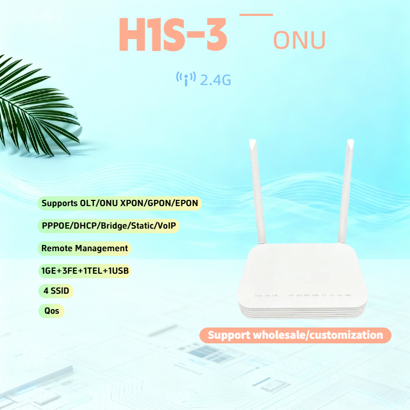 Gigabit H1S-3 ONU EPON/XPON/GPON FTTH Modem Router with wifi ...