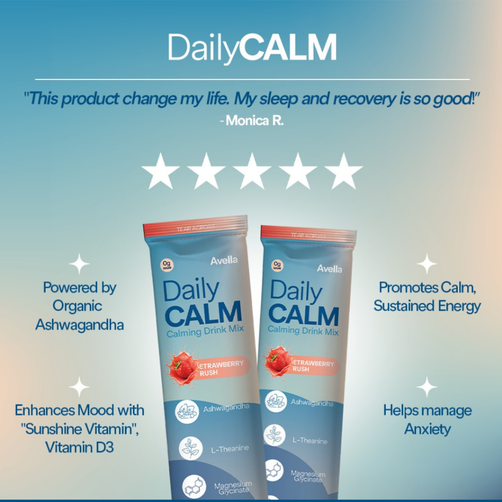 Avella Daily Calm Calming Drink Mix 10Sachet per Box | Relieve Stress ...