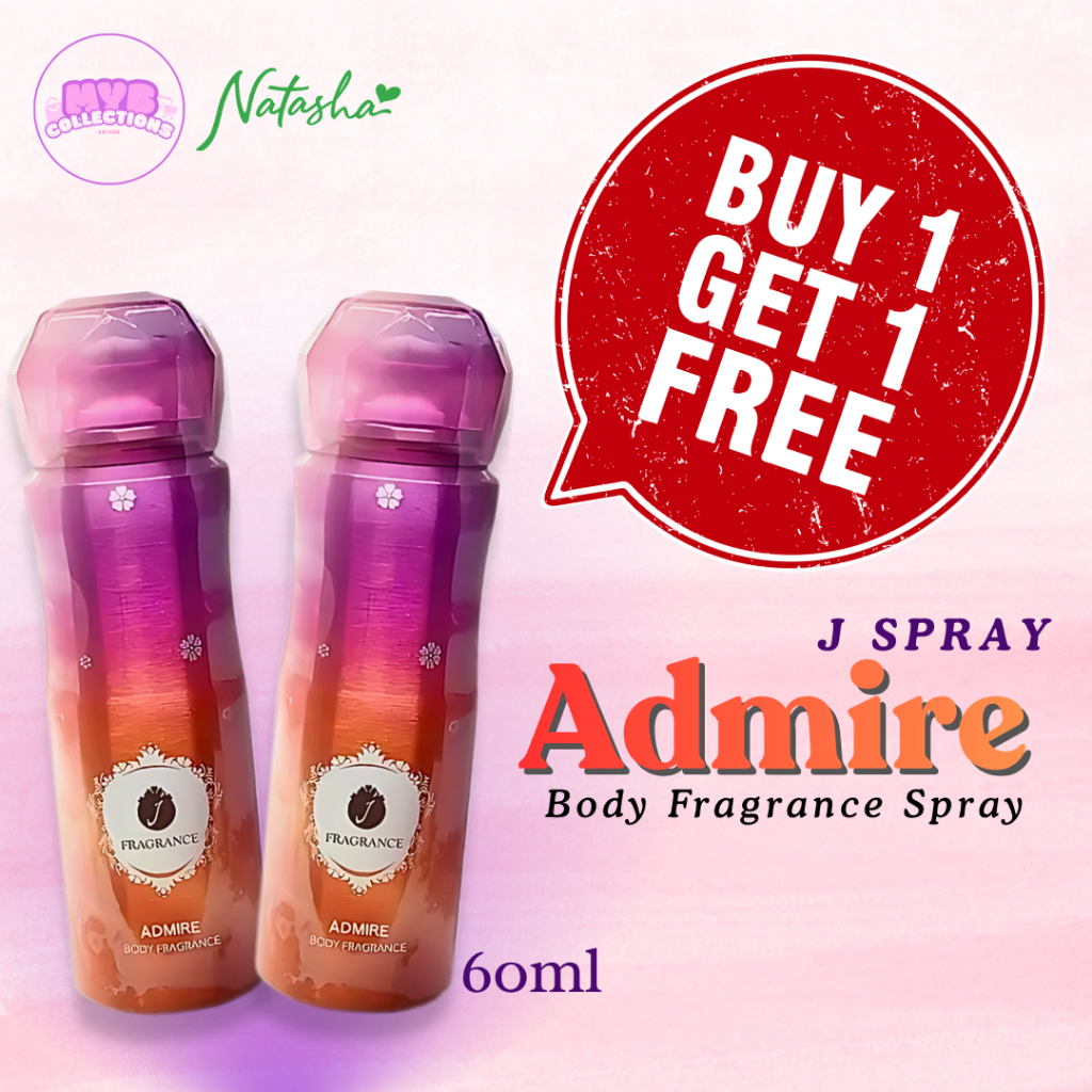 J Spray Admire Body Fragrance Spray 60mL Long Lasting Perfume for Women ...