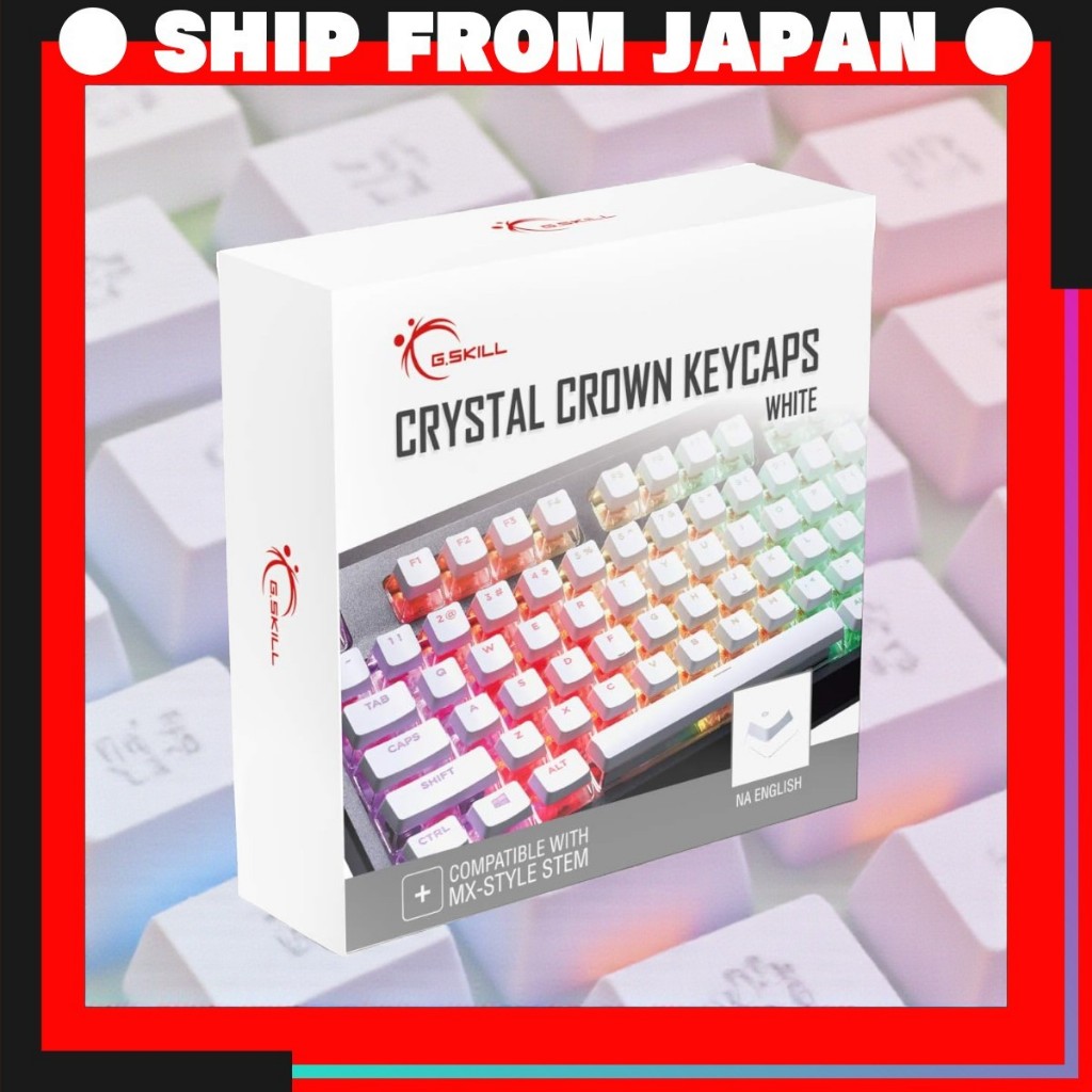 G.SKILL Crystal Crown Keycap Set for Mechanical Keyboards – Full 104 ...