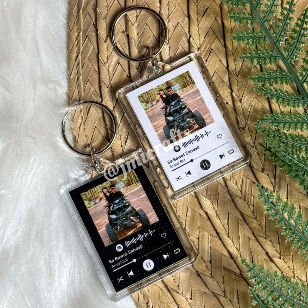 Customized Spotify Acrylic Key Chain (2pcs per order) | Shopee Philippines