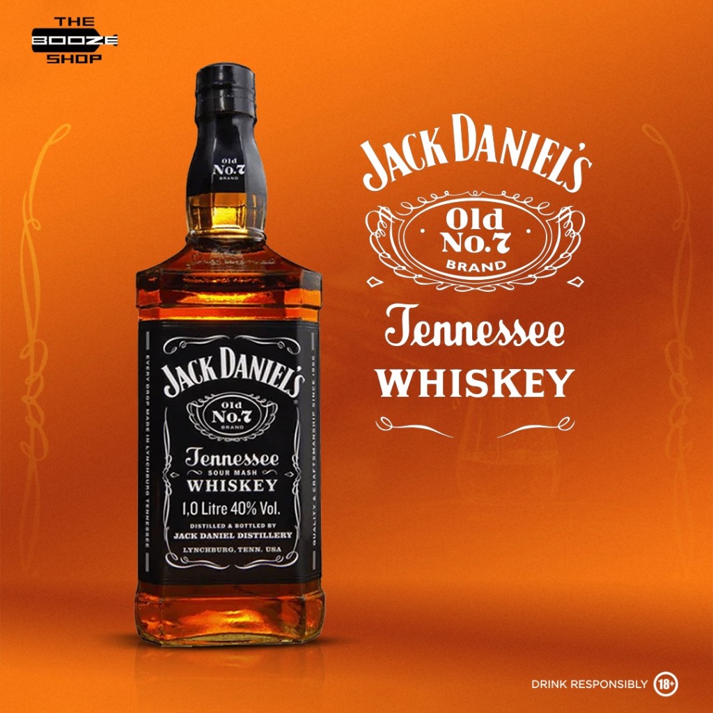 Jack Daniel's Old No.7 Tennessee Whiskey 1L Shopee Philippines