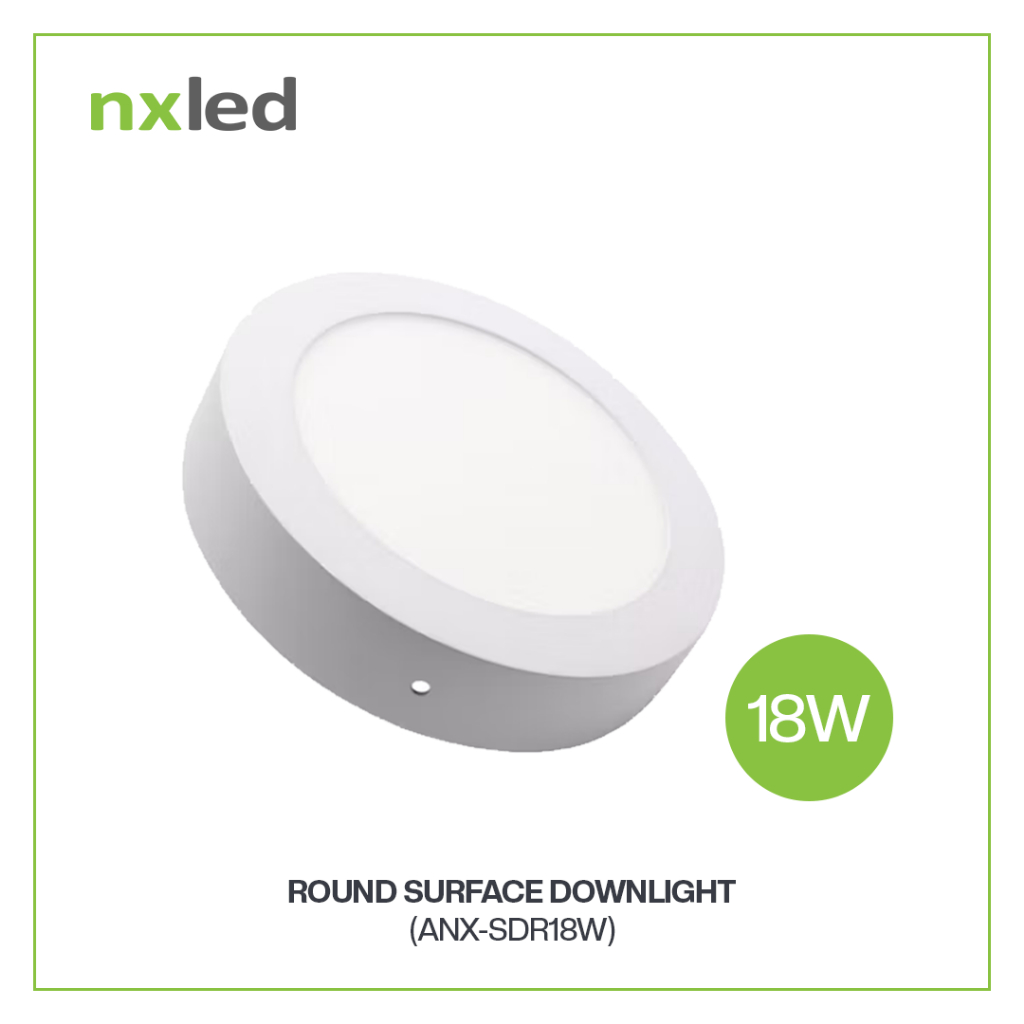 NxLed Round Surface Downlight 18W Warm White (ANX-SDR18W) | Shopee ...
