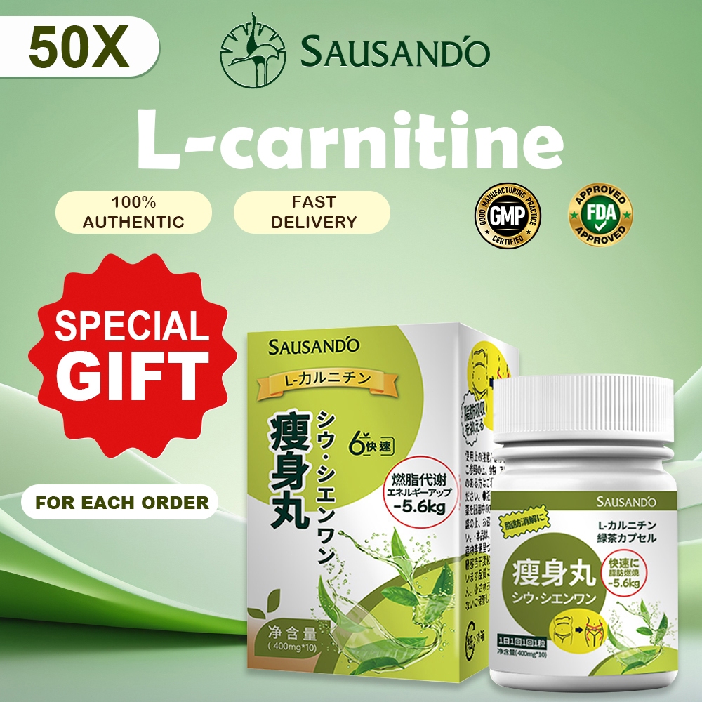 Green Tea L-carnitine Capsules Weight Loss Pills for women | 10 Capsules  Per Box | Natural Slimming | Shopee Philippines