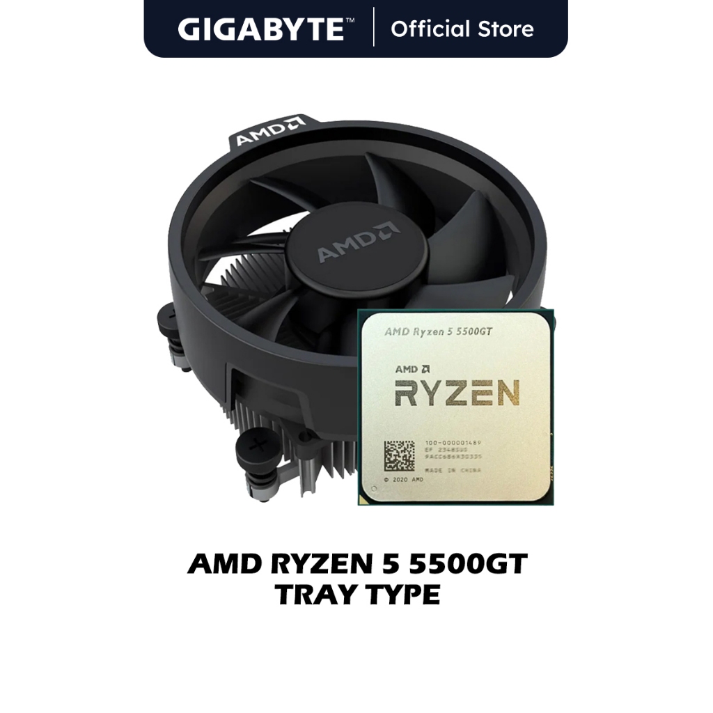 AMD Ryzen 5 5500GT 6-Core 12-Thread Desktop Processor (Tray Type ...