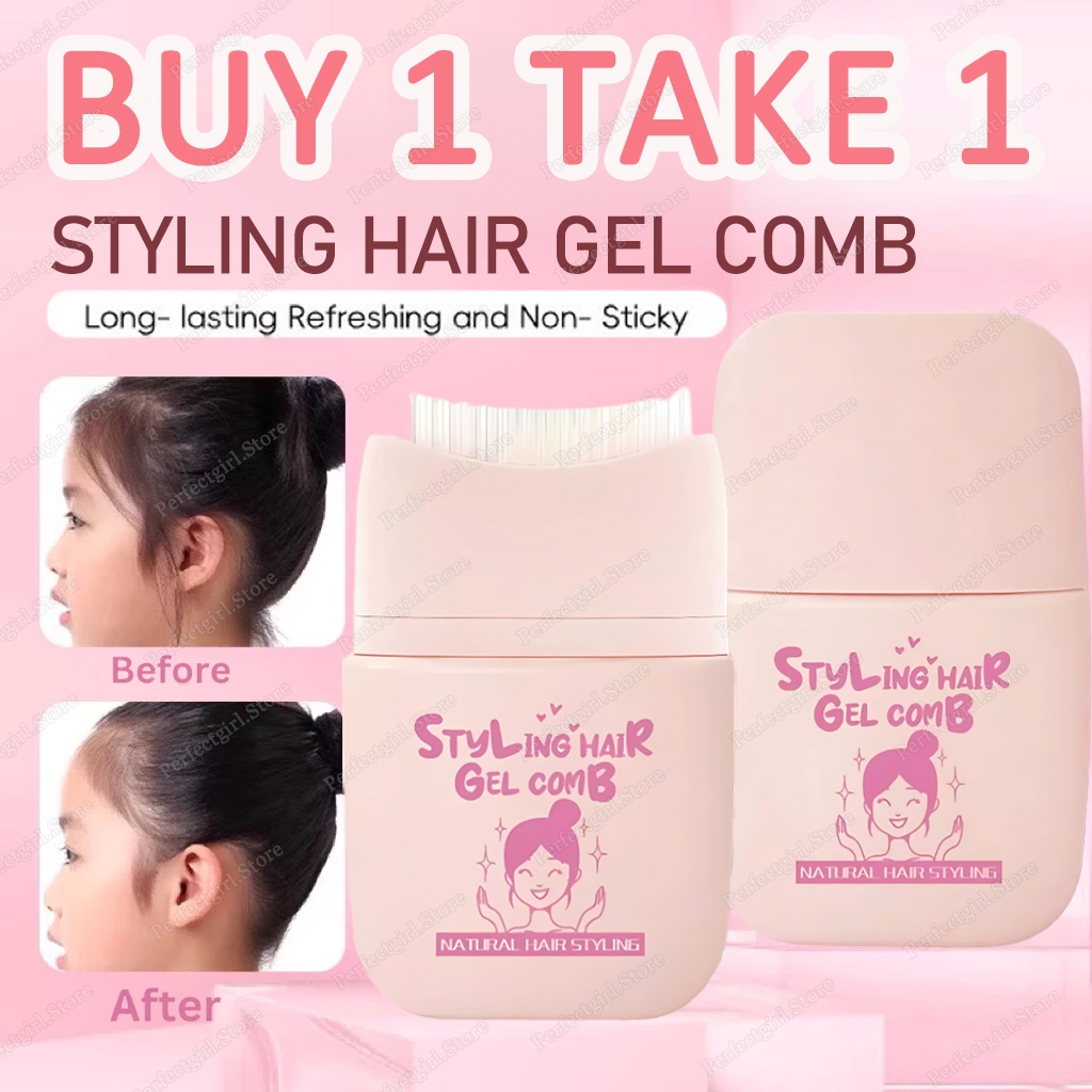 Hair Styling Stick with Comb Hold Sleek Hair Stick Gel for Kids and ...