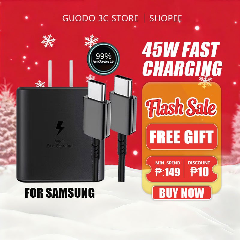 FSAT Charger 45W Adapter Super Fsat Charger Type C To Type C Cable is ...