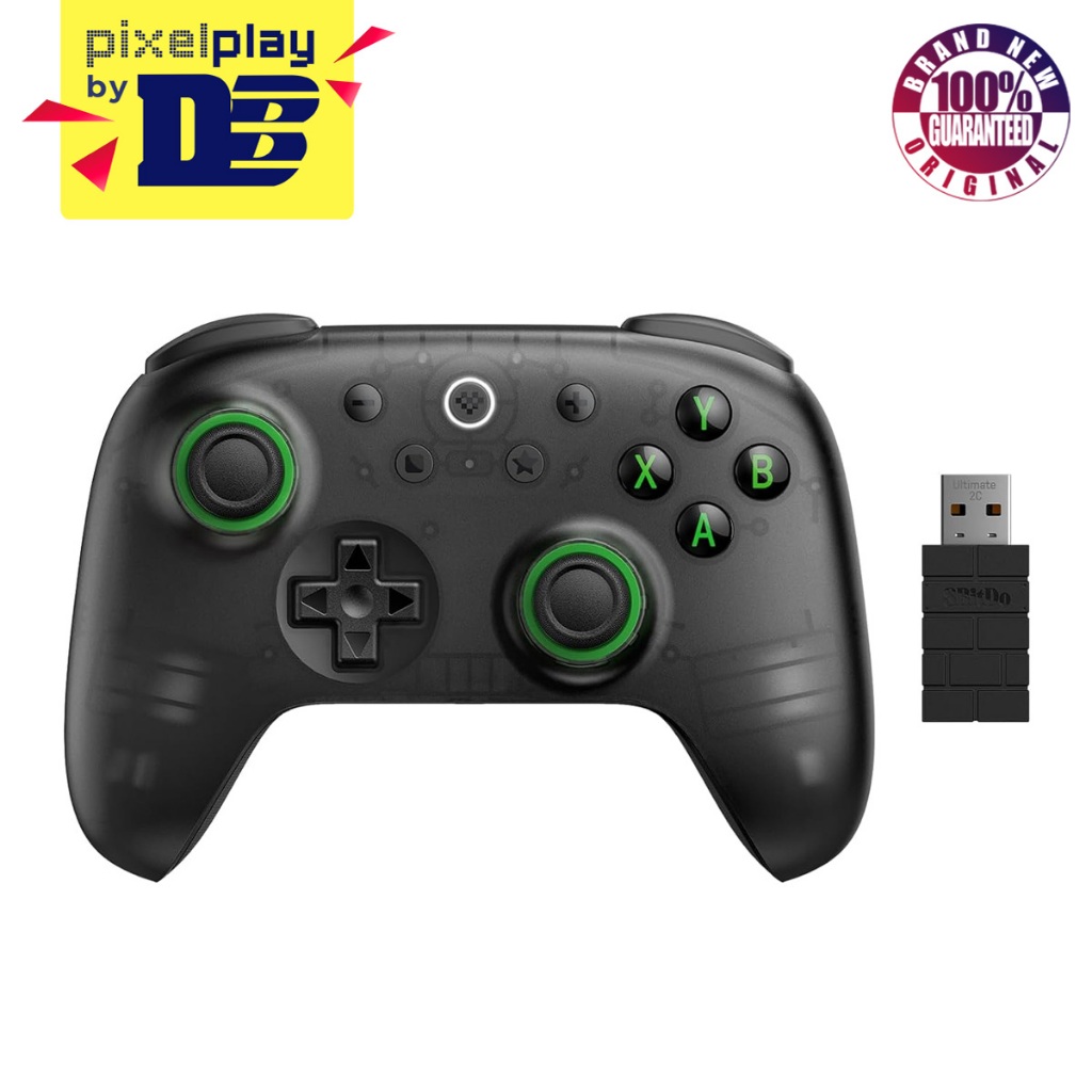 8Bitdo Ultimate 2C Wireless Controller for Windows/Android (Transparent ...