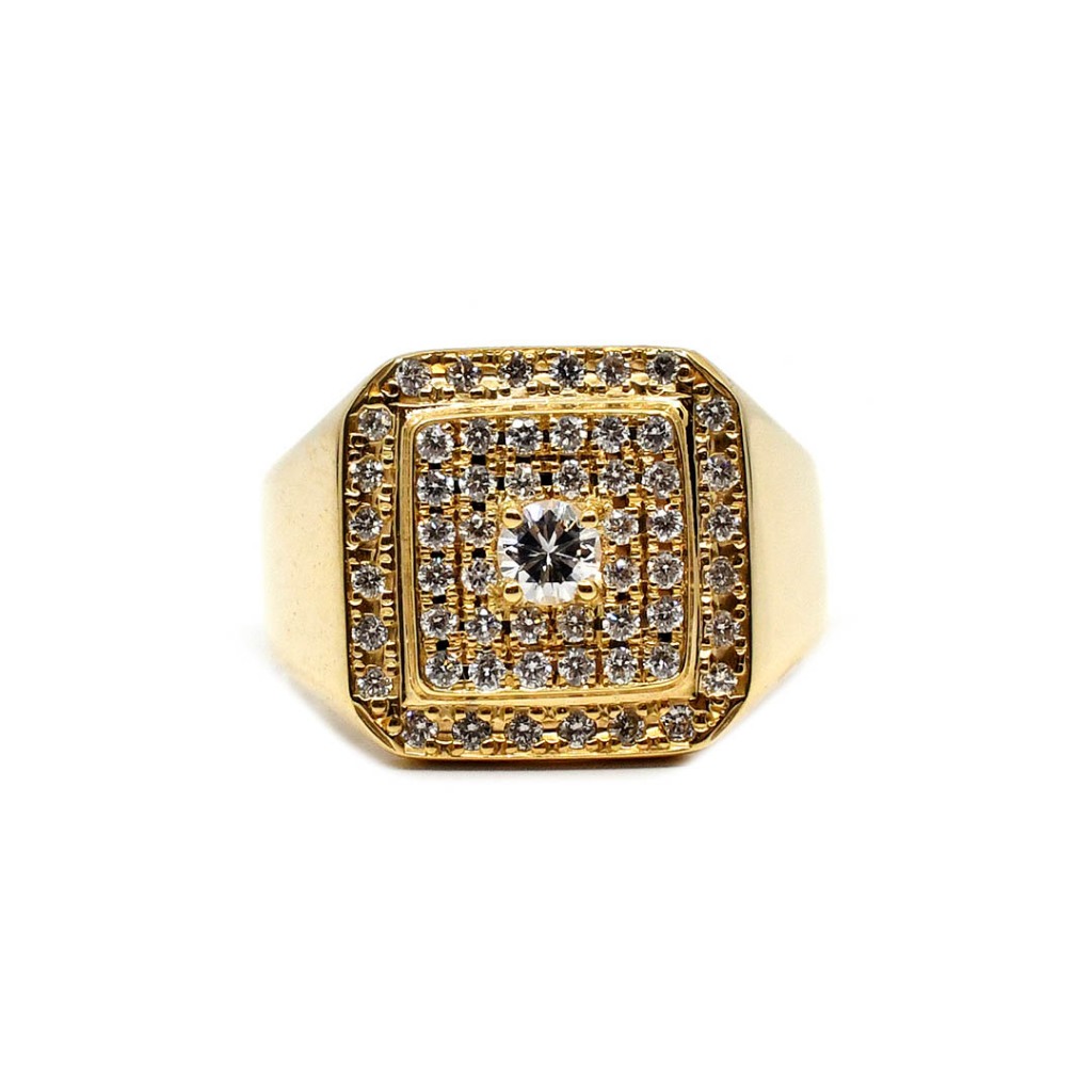 18K Japan Made Yellow Gold Lady Ring with diamonds | Shopee Philippines