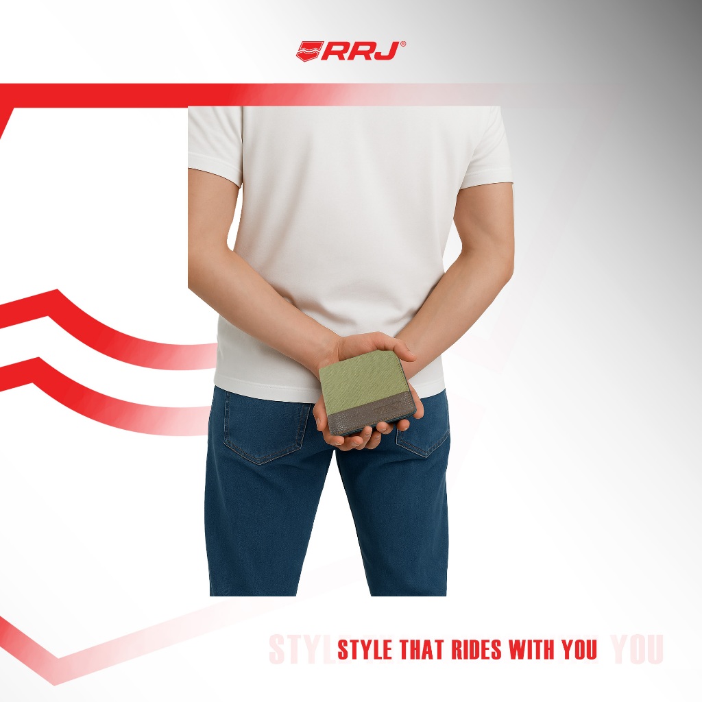 RRJ Men's Basic Accessories Upgrade Bi-fold Wallet 193192-U (Khaki ...