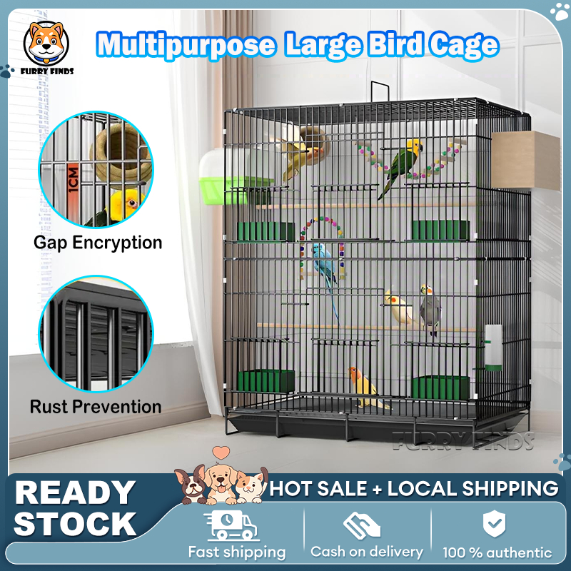 Curated visual reference: Large Parrot Cages With Double Layer Reference: Bird Cage Double Layer Breeding Cage Heightened Parrot Cage With