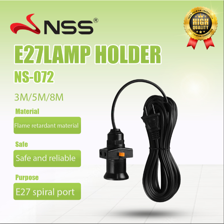 NSS LED bulb with switch wire socket E27 NS-072 | Shopee Philippines