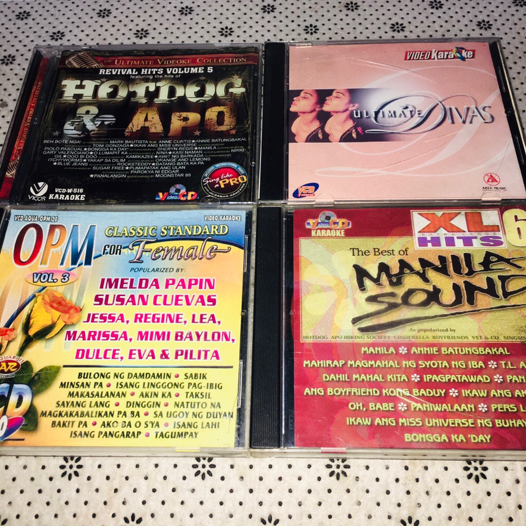 Assorted Original VCD Karaoke OPM Ft. Regine Velasquez Celine Dion ...