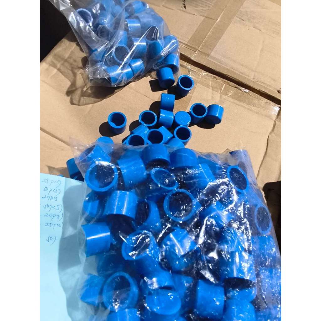 PVC BLUE END CAP LOCKING PIPE | Shopee Philippines