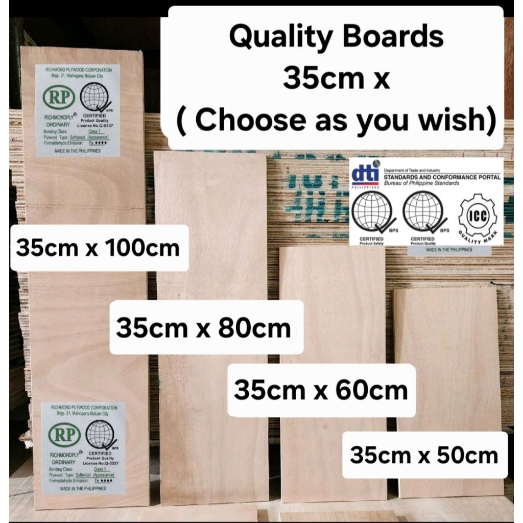 Quality Boards - 35cm x (choose your DIY) | Shopee Philippines