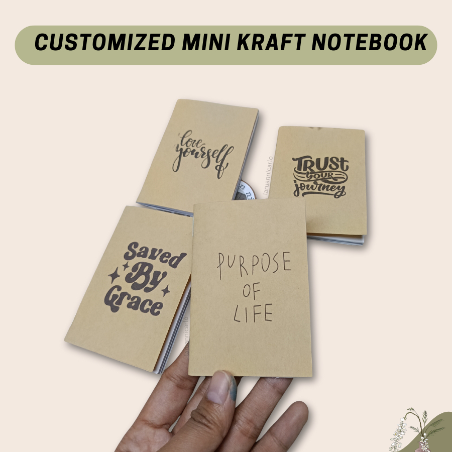 Customized Kraft Mini Notebook | Shopee Philippines