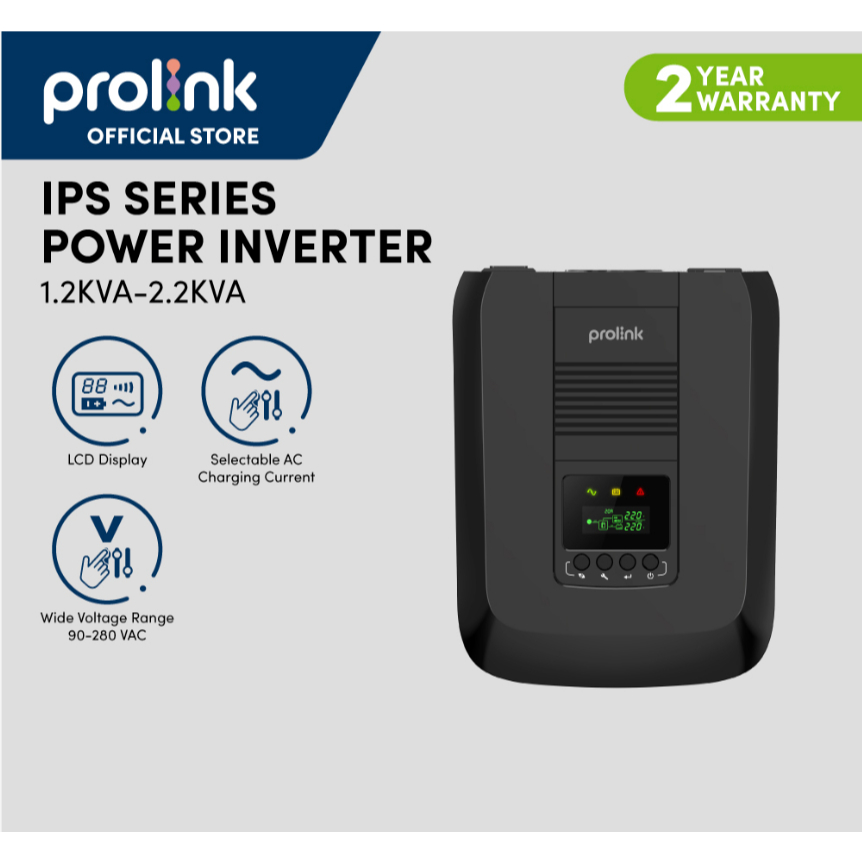Prolink IPS1202 1200VA | 720W Inverter Power Supply with LED and LCD ...