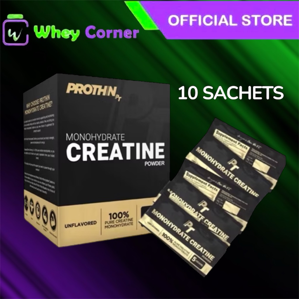 PROTHIN - Prothin Creatine Monohydrate Unflavored 60 Servings 1 Box, 5g ...