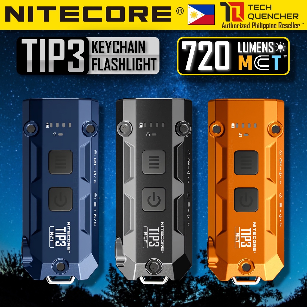 Nitecore TIP3 Flashlight Keychain - 720 Lumens - Multiple Color ...