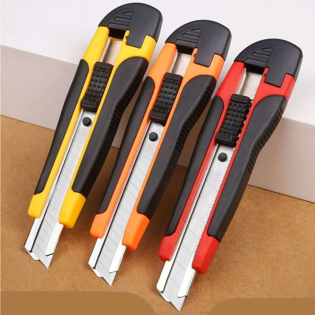 Cutter Large Heavy Duty Retractable Utility Cutter Knife with Extra ...