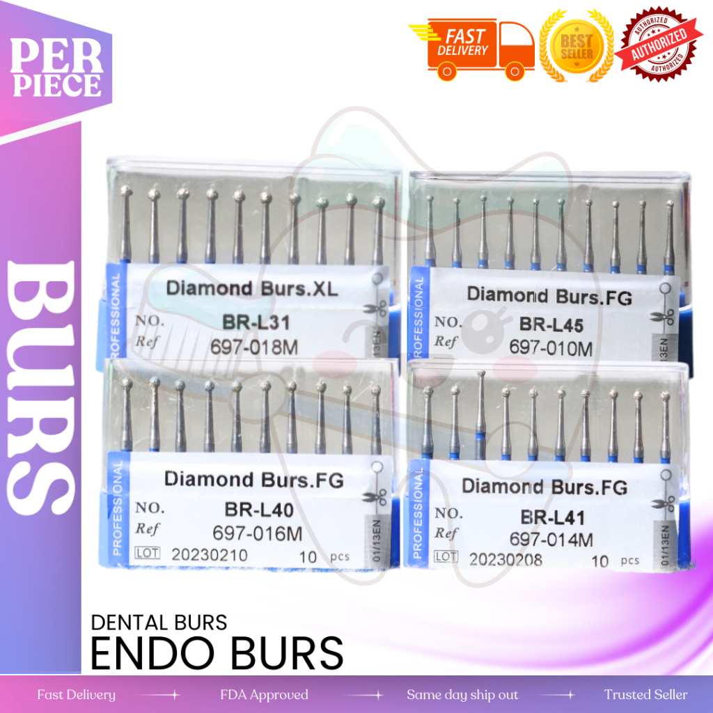 BR Diamond Round Bur | Long Endo Type | 1pc | Shopee Philippines