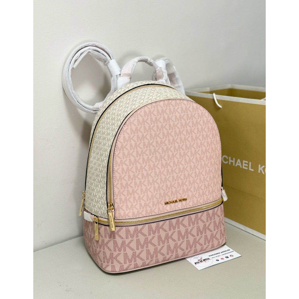 MK MEDIUM RHEA BACKPACK IN SIGNATURE BROWN | Shopee Philippines