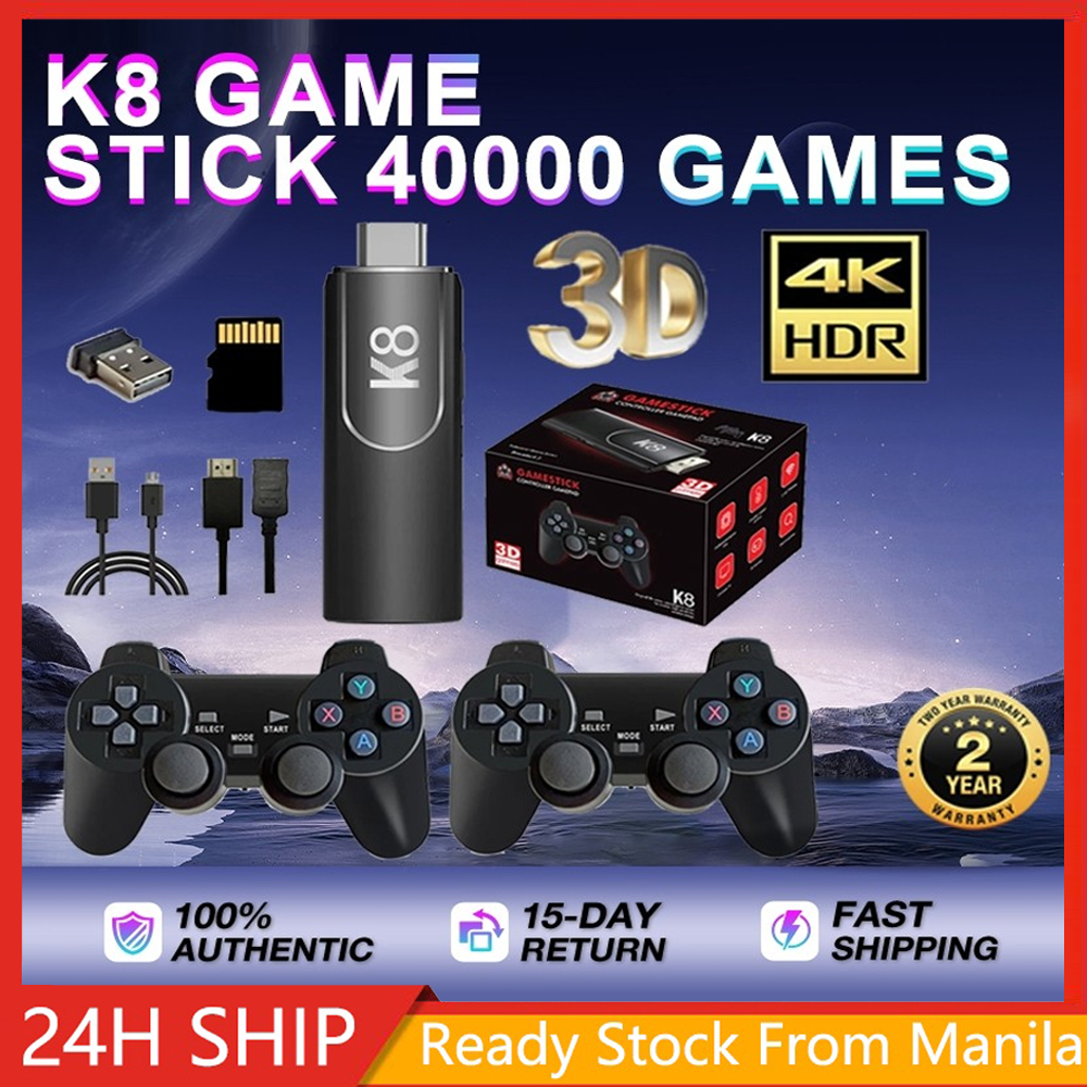 K8 game stick 40000 games Classic 8K Tv Game Console Set Controllers ...
