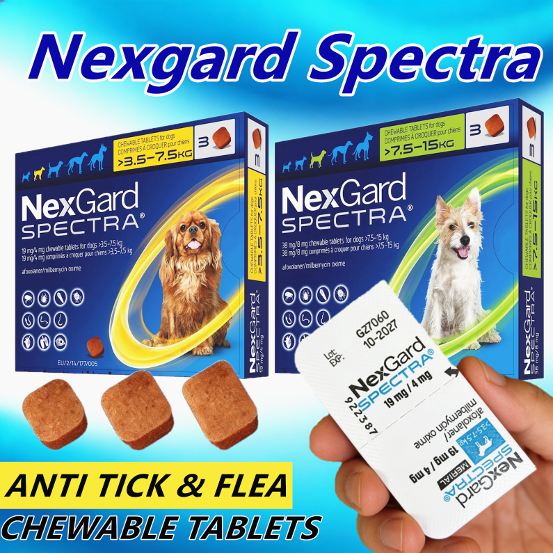 Nexgard/Nexgard Spectra Anti Tick & Flea with Sticker for Dogs ...