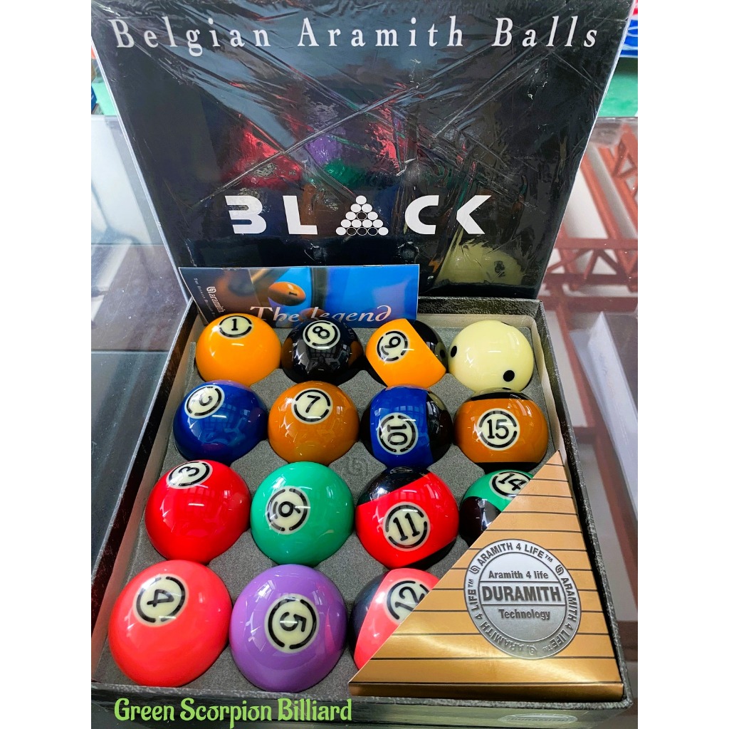 BLACK Belgian Aramith Billiard Balls | Shopee Philippines