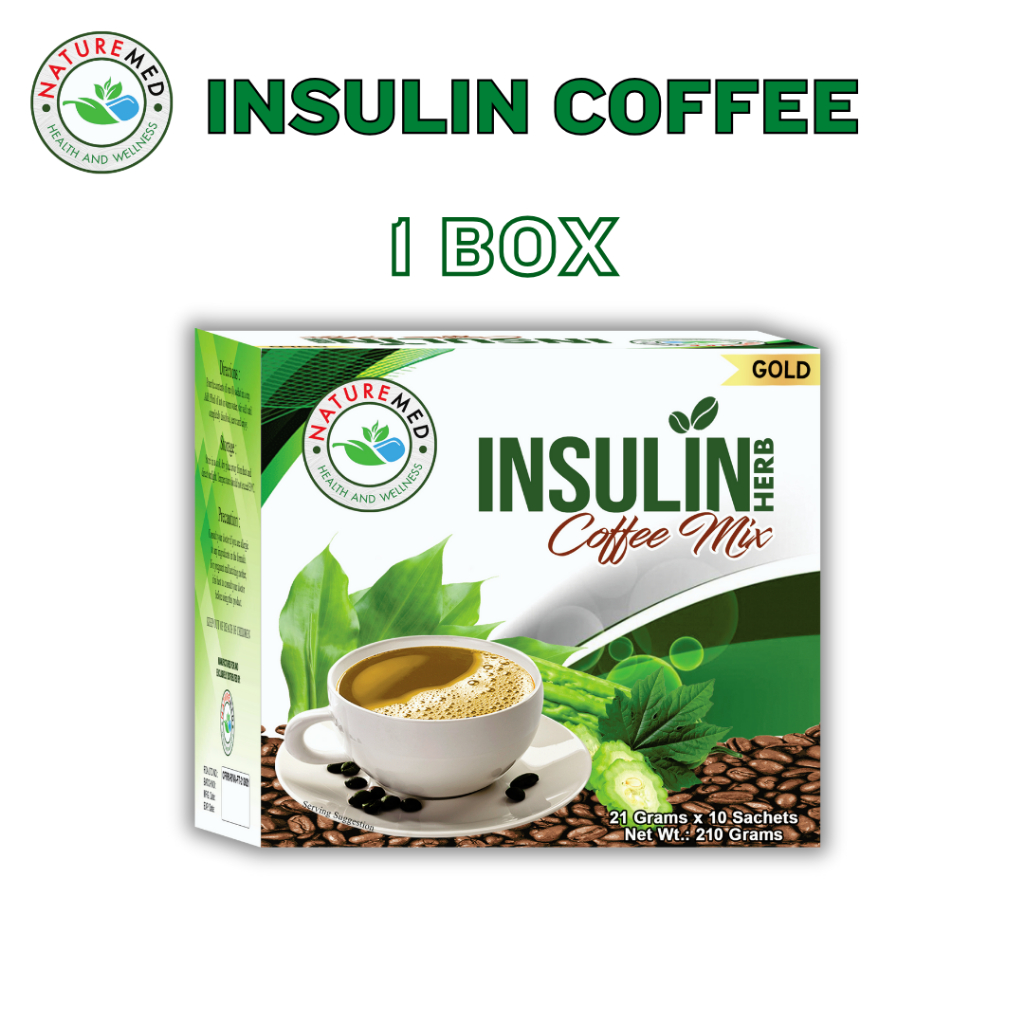 1 Box NatureMed INSULIN COFFEE(Low Sugar/Less Cholesterol - 10 Sachet ...