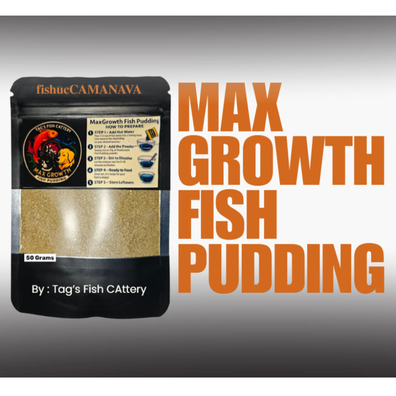 MAX GROWTH FISH PUDDING 50G. | Shopee Philippines