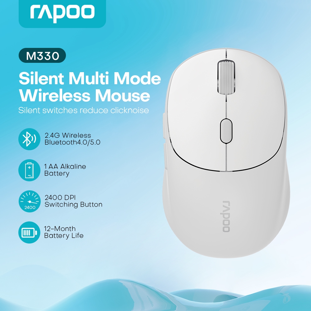 Rapoo M330 Silent Multi-mode Wireless Mouse | Shopee Philippines