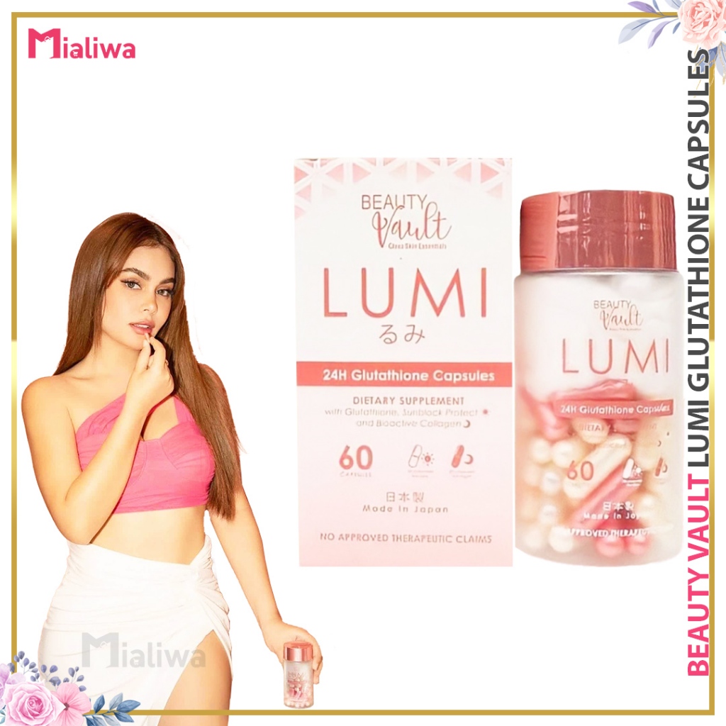 beauty vault lumi glutathione 24 Hour Capsules Dietary Supplement 60 caps BEAUTY VAULT LUMI GLUTATHIONE CAPSULE
