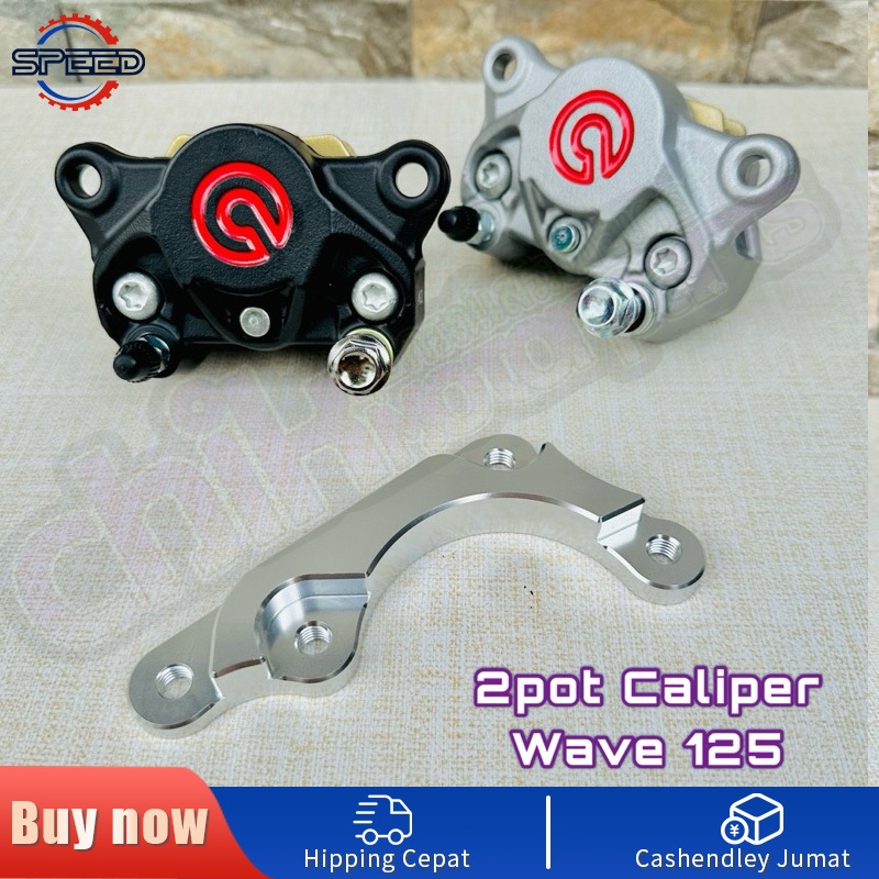 Wave 125 2Pot Caliper With CNC Bracket (220mm disc) | Shopee Philippines
