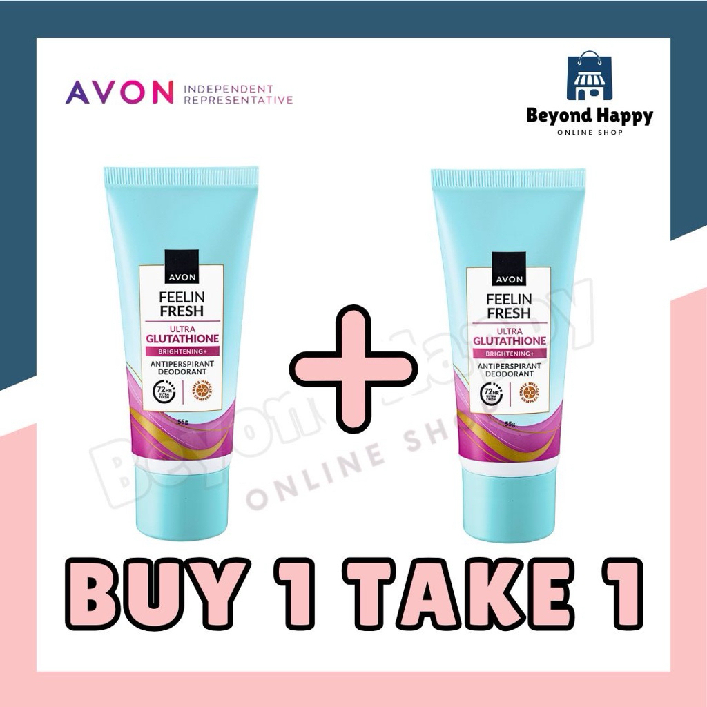 AVON FEELIN FRESH BUY 1 TAKE 1 CRYSTAL TAWAS, GLUTATHIONE, GIFTABLE  PACKAGING DEODORANT CREAM 50g | Shopee Philippines
